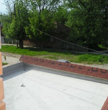 Ремонт плоскої покрівлі гаража приватного котеджу Ремонт плоскої покрівлі гаража приватного котеджу